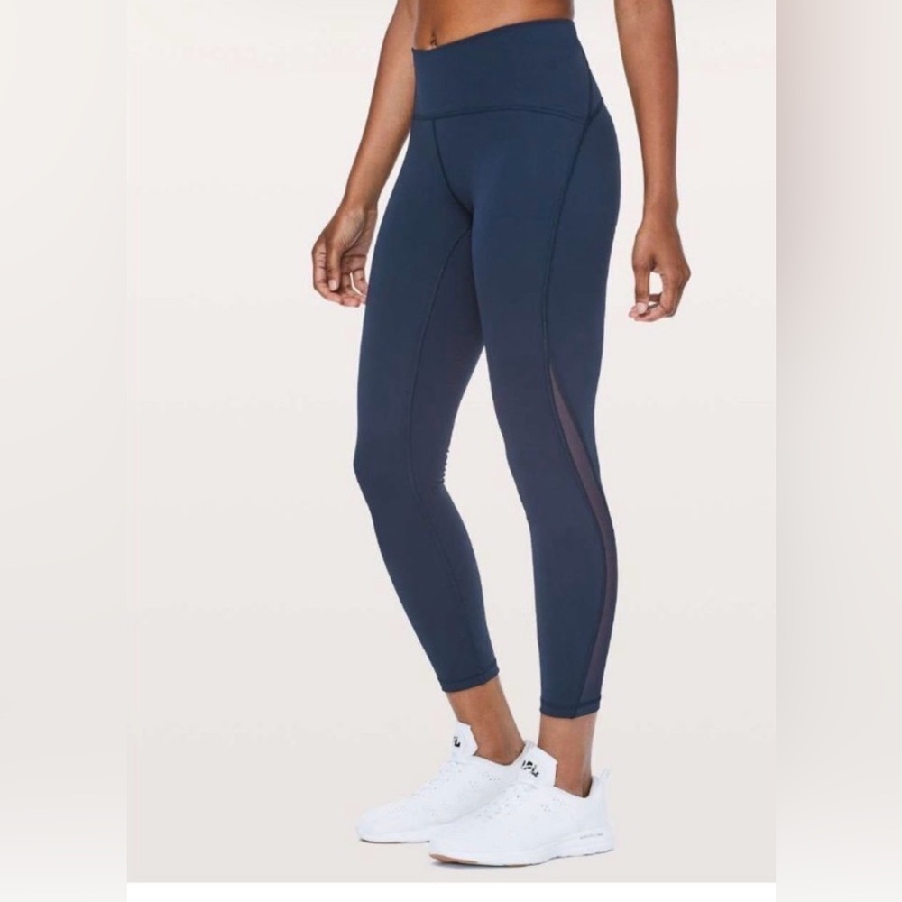 Lululemon Train Times 7/8 Pant *25" True Navy Size 4 W5BJOS EUC